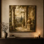 Classical Villa Loggia Living Room Wall Art Canvas Print - Image 7