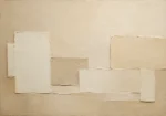 Warm Neutral Rectangles Minimalist Wall Art Canvas Print
