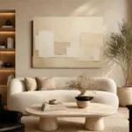 Warm Neutral Rectangles Minimalist Wall Art Canvas Print - Image 6