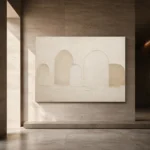 Soft Ivory Arches Minimalist Wall Art Canvas Print - Image 5