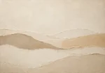Soft Clay Dunes Minimalist Wall Art Canvas Print