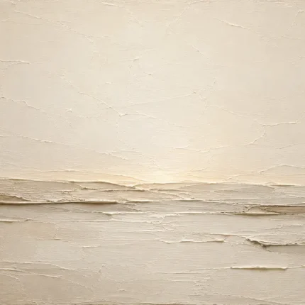 Luminous Plaster Horizon Minimalist Wall Art Canvas Print
