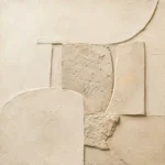 Limestone Relief Minimalist Wall Art Canvas Print