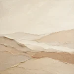Warm Linen Dunes Minimalist Wall Art Canvas Print