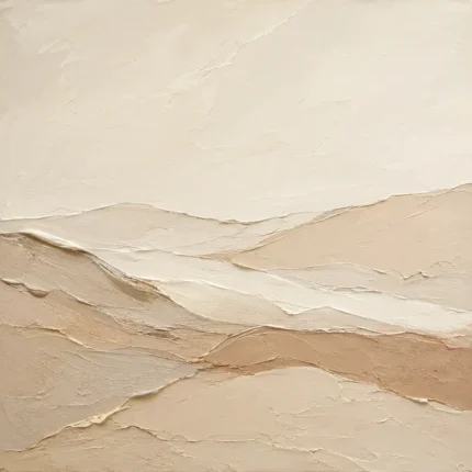 Warm Linen Dunes Minimalist Wall Art Canvas Print