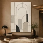 Ivory Architectural Minimalist Wall Art Canvas Print - Image 5