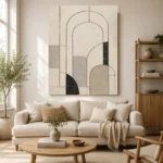 Ivory Architectural Minimalist Wall Art Canvas Print - Image 7