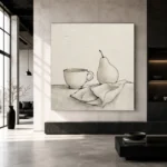 Ivory Still Life Minimalist Wall Art Canvas Print - Image 5