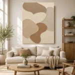 Contemplative Rounded Forms Minimalist Wall Art Canvas Print - Image 7