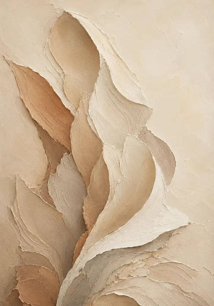 Desert Shell Forms Minimalist Wall Art Canvas Print
