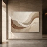 Sweeping Crescent Forms Minimalist Wall Art Canvas Print - Image 5