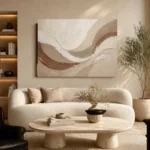 Sweeping Crescent Forms Minimalist Wall Art Canvas Print - Image 6