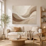 Sweeping Crescent Forms Minimalist Wall Art Canvas Print - Image 7