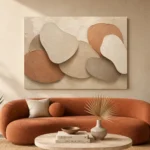 Layered Shadow Forms Minimalist Wall Art Canvas Print - Image 3