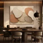 Layered Shadow Forms Minimalist Wall Art Canvas Print - Image 4