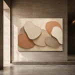 Layered Shadow Forms Minimalist Wall Art Canvas Print - Image 5