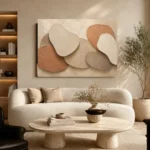 Layered Shadow Forms Minimalist Wall Art Canvas Print - Image 6