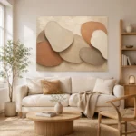 Layered Shadow Forms Minimalist Wall Art Canvas Print - Image 7