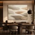 Floating Island Forms Minimalist Wall Art Canvas Print - Image 4