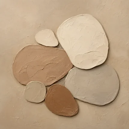 Pebble Cluster Minimalist Wall Art Canvas Print