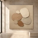 Pebble Cluster Minimalist Wall Art Canvas Print - Image 3