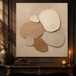 Pebble Cluster Minimalist Wall Art Canvas Print - Image 4