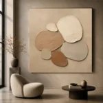 Pebble Cluster Minimalist Wall Art Canvas Print - Image 6