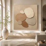 Pebble Cluster Minimalist Wall Art Canvas Print - Image 8