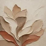 Layered Petal Forms Minimalist Wall Art Canvas Print