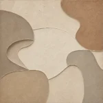 Limestone Relief Forms Minimalist Wall Art Canvas Print