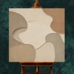 Limestone Relief Forms Minimalist Wall Art Canvas Print - Image 2