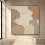 Limestone Relief Forms Minimalist Wall Art Canvas Print - Image 3