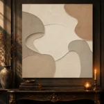 Limestone Relief Forms Minimalist Wall Art Canvas Print - Image 4
