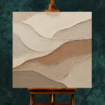 Tranquil Tide Bands Minimalist Wall Art Canvas Print - Image 2
