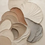 Luminous Shell Forms Minimalist Wall Art Canvas Print