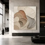 Luminous Shell Forms Minimalist Wall Art Canvas Print - Image 5