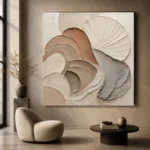Luminous Shell Forms Minimalist Wall Art Canvas Print - Image 6