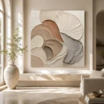 Luminous Shell Forms Minimalist Wall Art Canvas Print - Image 8