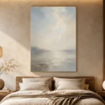 Misty Horizon Minimalist Wall Art Canvas Print - Image 6