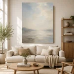 Misty Horizon Minimalist Wall Art Canvas Print - Image 7