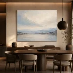 Serene Horizon Minimal Landscape Wall Art Canvas Print - Image 4