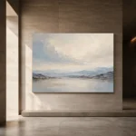 Serene Horizon Minimal Landscape Wall Art Canvas Print - Image 5