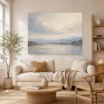 Serene Horizon Minimal Landscape Wall Art Canvas Print - Image 7