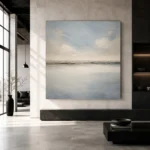 Quiet Mist Basin Minimal Landscape Wall Art Canvas Print - Image 5
