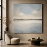 Quiet Mist Basin Minimal Landscape Wall Art Canvas Print - Image 6