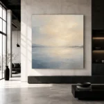 Luminous Still Lake Minimal Landscape Wall Art Canvas Print - Image 5