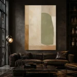 Serene Sage Japandi Minimalist Wall Art Canvas Print - Image 4