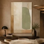 Serene Sage Japandi Minimalist Wall Art Canvas Print - Image 5