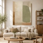 Serene Sage Japandi Minimalist Wall Art Canvas Print - Image 7