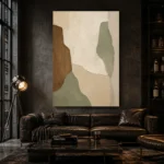 Sage and Cedar Japandi Minimalist Wall Art Canvas Print - Image 4